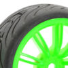 Fastrax 1/10 Street/Tread Tyre 20sp Green Wheel - Image 3
