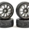 Fastrax 1/10 Street/Tread Tyre 20sp Gun Metal Wheel - Image 2