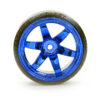 Fastrax 1/10 Street/Drift Tyre 6-Spoke Wheel (6mm Offset) - Blue Chrome - Image 6
