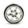 Fastrax 1/10 Street/Drift Tyre 6-Spoke Wheel (6mm Offset) - Chrome - Image 6