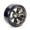 Fastrax 1/10 Street/Drift Tyre 6-Spoke Wheel (6mm Offset) - Grey Chrome - Image 2