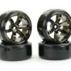 Fastrax 1/10 Street/Drift Tyre 6-Spoke Wheel (6mm Offset) - Grey Chrome - Image 3