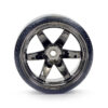 Fastrax 1/10 Street/Drift Tyre 6-Spoke Wheel (6mm Offset) - Grey Chrome - Image 6
