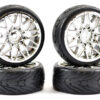 Fastrax 1/10 Street/Tread Tyre Star Spoke Chrome Wheel - Image 2