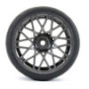 Fastrax 1/10 Street/Tread Tyre Star Spoke Gun Metal Wheel Complete Set of 4 - Image 2