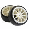 Fastrax 1/10 Street/Drift 10sp Scale Wheel & V2 Tyre White - Image 3