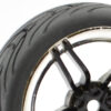 Fastrax 1/10 Street/Tread Tyre 10sp Black/Chrome Wheel - Image 3