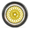 Fastrax 1/10 Street/Tread Tyre Classic Gold/Chrome Wheel - Image 4