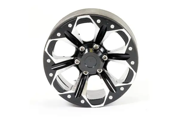 Fastrax Aluminum Beadlock Kylo 1.9" Wheels - Black (2pc)