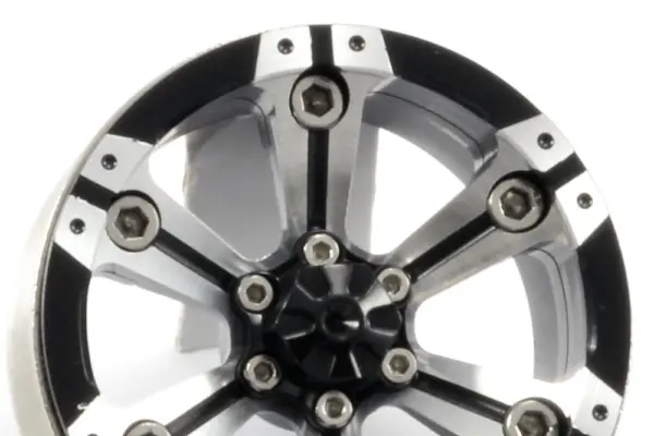 Fastrax 1.9" Heavy Duty Split 6-Spoke Alloy Beadlock Wheels (X2)