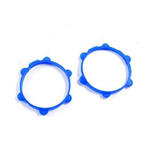 Fastrax 1/10th Rubber Tyre Bands Blue (Pair)