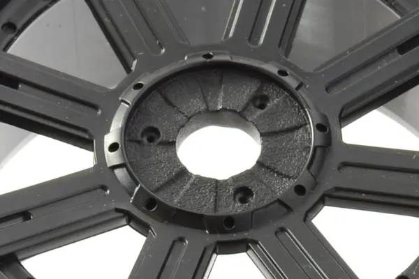 Fastrax 1/8 Rock Block Mounted on 8-Spoke Black (Pr)