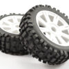 Fastrax 1/8 Rock Block Mounted on 8-Spoke White (Pr) - Image 3