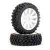 Fastrax 1/8 Grator Mounted on 10-Spoke White (Pr) - Image 2