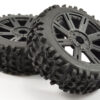 Fastrax 1/8 Maze Block Mounted on 8-Spoke Black (Pr) - Image 2