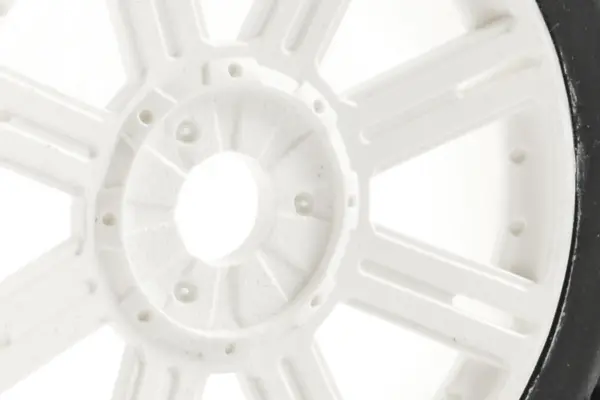 Fastrax 1/8 Maze Block Mounted on 8-Spoke White (Pr)