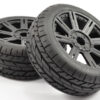Fastrax 1/8 Eagle Tread Mounted on 8-Spoke Black (Pr) - Image 2