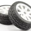 Fastrax 1/8 Eagle Tread Mounted on 8-Spoke White (Pr) - Image 2