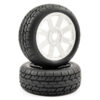 Fastrax 1/8 Eagle Tread Mounted on 8-Spoke White (Pr) - Image 3