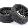 Fastrax 1/8 Arrow Tread Mounted on 12-Spoke Black (Pr) - Image 2