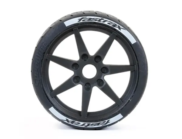 Fastrax Supaforza Front 45° Tyres/Black 17mm Hex Wheels
