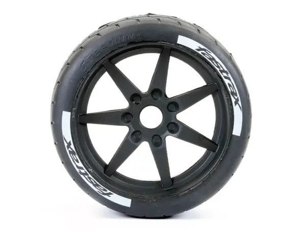 Fastrax Supaforza Wide Rear 45° Tyres/Black 17mm Hex Wheels