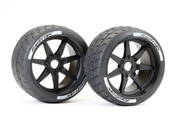 Fastrax Supaforza Wide Rear 45° Tyres/Black 17mm Hex Wheels