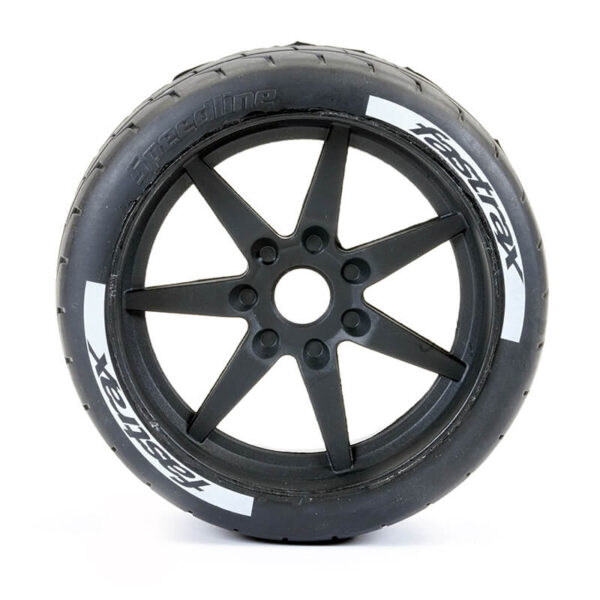 Fastrax Supaforza Wide Rear 52° Tyres/Black 17mm Hex Wheels