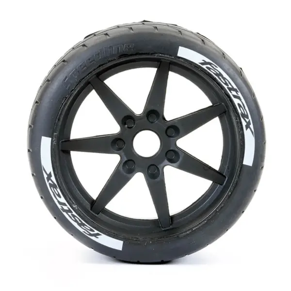Fastrax Supaforza Wide Rear 52° Tyres/Black 17mm Hex Wheels