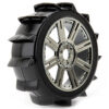 Fastrax 1/8 Paddle Mounted on 8-Spoke Black Chrome (Pr) - Image 2