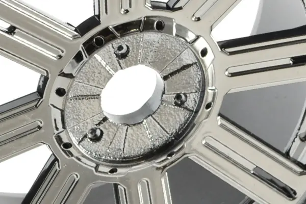 Fastrax 1/8 Paddle Mounted on 8-Spoke Black Chrome (Pr)