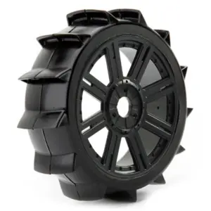 Fastrax 1/8 Paddle Mounted on 8-Spoke Black (Pr)