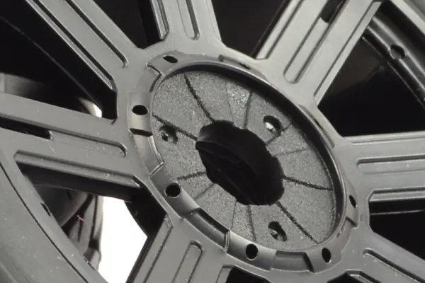 Fastrax 1/8 Paddle Mounted on 8-Spoke Black (Pr)