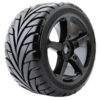 Fastrax 1/8 Truggy Eagle MTD on 5-Spoke Black 0 Offset(pr) - Image 2