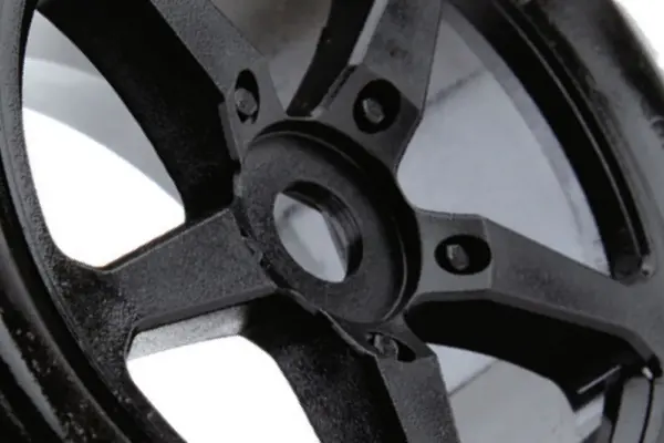 Fastrax 1/8 Truggy Eagle MTD on 5-Spoke White 0 Offset(pr)