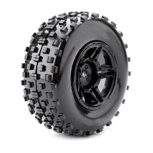 Fastrax 1:10 Sc Rock Block MTD 5-Spoke Black (Slash Fr)