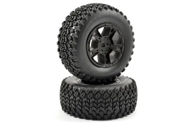 Fastrax 1:10 Sc Zigzag Mounted 5-Spoke Black (Slash Rr/Blitz)