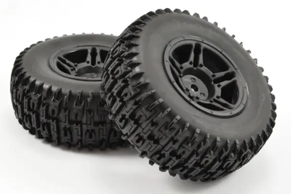 Fastrax 1:10 Sc Jigsaw Mounted 5-Spoke Black (Slash Fr) (Pr)