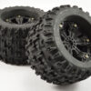 Fastrax 1/8 Mt Jigsaw Mounted 6-Spoke Black 1/2"offset(pr) - Image 2