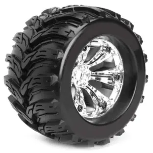 Fastrax 1/8 Mt Arrow Mounted 6-Spoke Chrome 1/2"offset(pr)