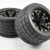 Fastrax 1:10 Mt Eagle Mounted 6-Spoke Black 1/2 Offset (Pr) - Image 2