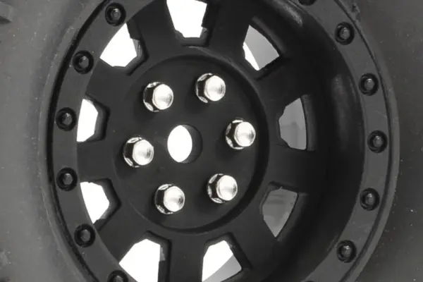 Fastrax 1:10 Crawler Slinger 1.9 Mounted Scale Wheel Black