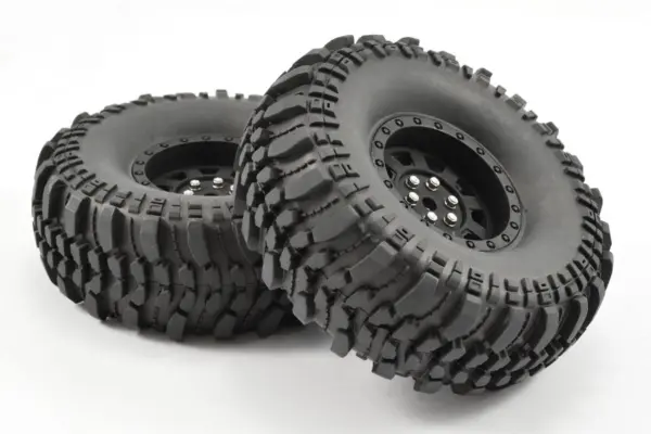 Fastrax 1:10 Crawler Rocko 1.9 Mounted Scale Wheel Black