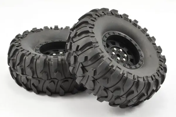 Fastrax 1:10 Crawler Boxer 1.9 Mounted Scale Wheel Black
