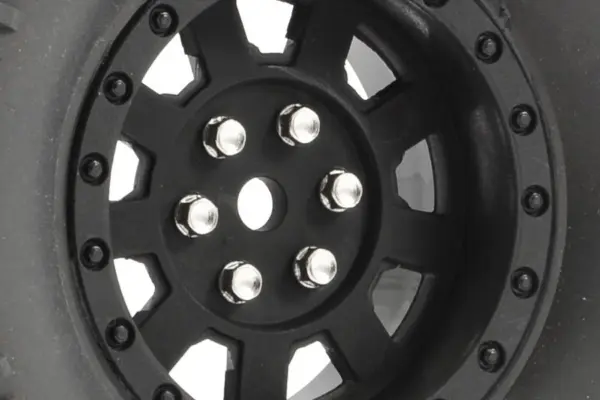 Fastrax 1:10 Crawler Boxer 1.9 Mounted Scale Wheel Black