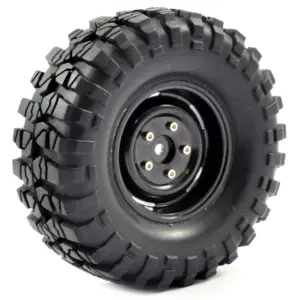 Fastrax 1:10 Crawler Sawblock 1.9 Scale Steel Wheel Ø108mm (Black)