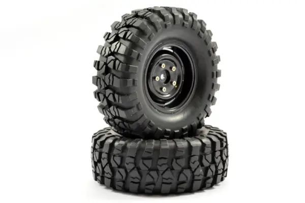 Fastrax 1:10 Crawler Sawblock 1.9 Scale Steel Wheel Ø108mm (Black)