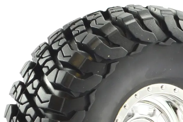 Fastrax 1:10 Crawler Granite 2.2 Scale Wheel Ø140mm Tyre (Chrome)(2)