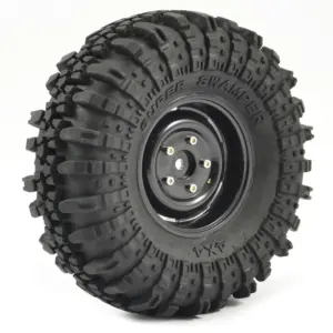 Fastrax 1:10 Crawler Swamper 1.9 Scale Wheel Ø118mm Tyre (Black)(2)