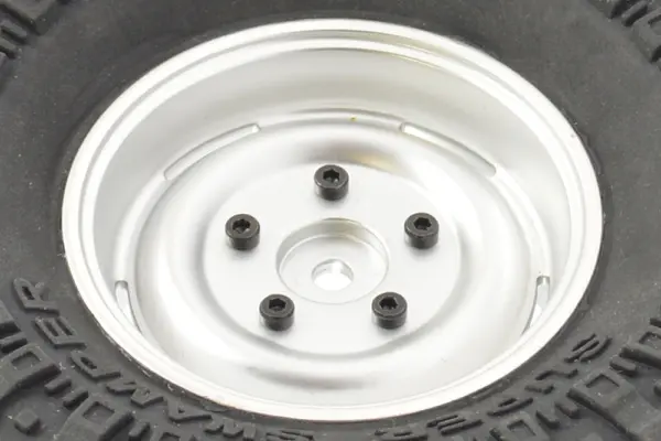 Fastrax 1:10 Crawler Swamper 1.9 Scale Wheel Ø118mm Tyre (Silver)(2)